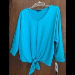 Knit top turquoise PL